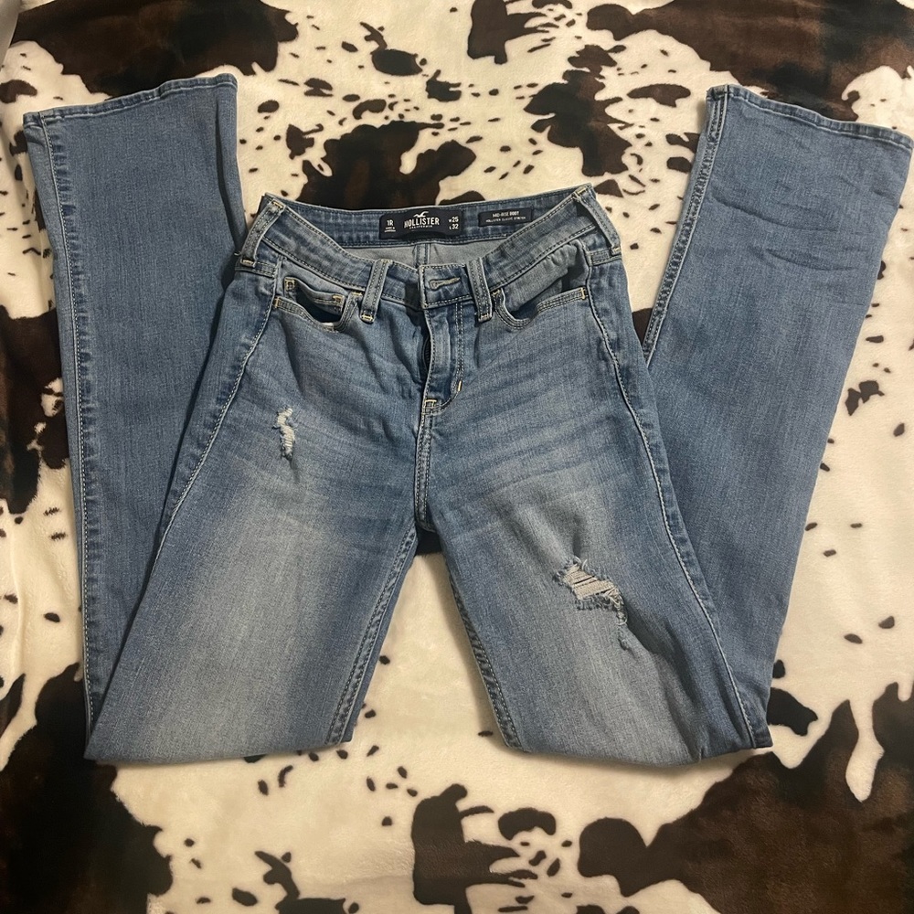 Hollister Mid Rise Boot Cut Jeans